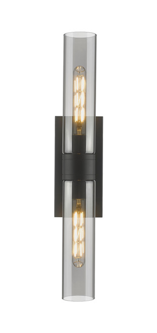 INNOVATIONS 617-2W-BK-G617-11SM Boreas 2 24 inch Bath Vanity Light Matte Black