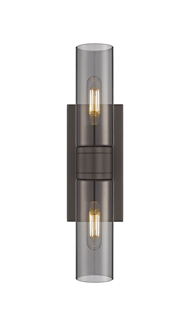 INNOVATIONS 617-2W-OB-G617-8SM Boreas 2 18 inch Bath Vanity Light Oil Rubbed Bronze