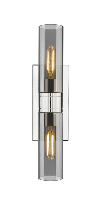 INNOVATIONS 617-2W-PN-G617-8SM Boreas 2 18 inch Bath Vanity Light Polished Nickel