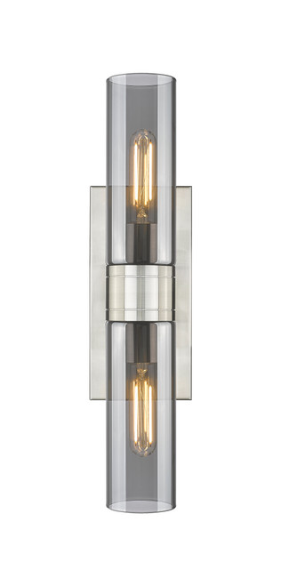 INNOVATIONS 617-2W-SN-G617-8SM Boreas 2 18 inch Bath Vanity Light Satin Nickel