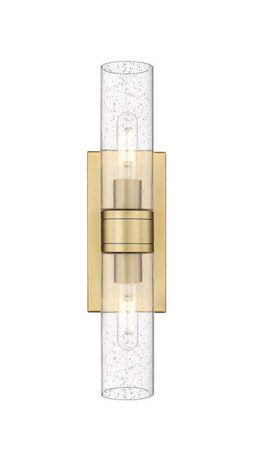 INNOVATIONS 617-2W-BB-G617-8SDY Boreas 2 18 inch Bath Vanity Light Brushed Brass