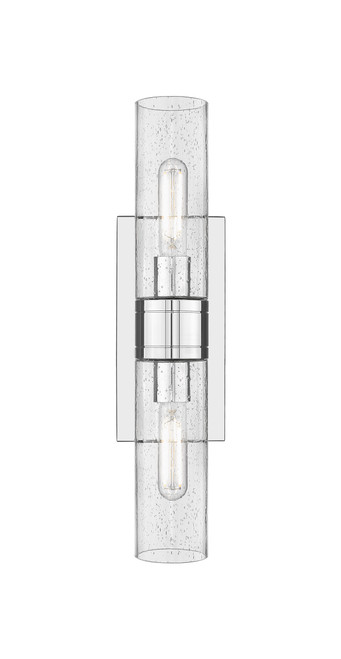 INNOVATIONS 617-2W-PC-G617-8SDY Boreas 2 18 inch Bath Vanity Light Polished Chrome