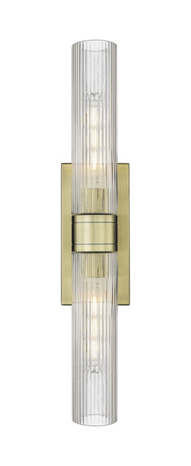 INNOVATIONS 617-2W-AB-G617-11SCL Boreas 2 24 inch Bath Vanity Light Antique Brass