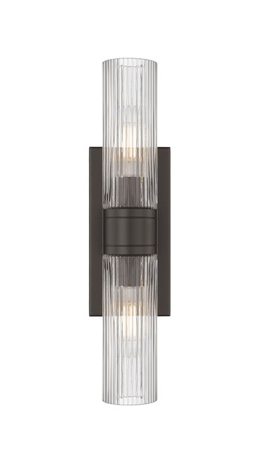 INNOVATIONS 617-2W-OB-G617-8SCL Boreas 2 18 inch Bath Vanity Light Oil Rubbed Bronze