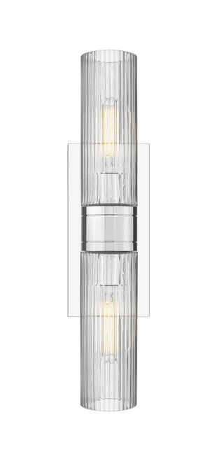 INNOVATIONS 617-2W-PC-G617-8SCL Boreas 2 18 inch Bath Vanity Light Polished Chrome