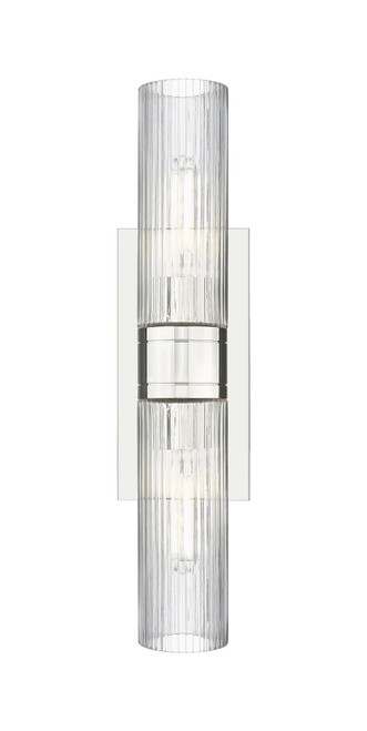 INNOVATIONS 617-2W-PN-G617-8SCL Boreas 2 18 inch Bath Vanity Light Polished Nickel