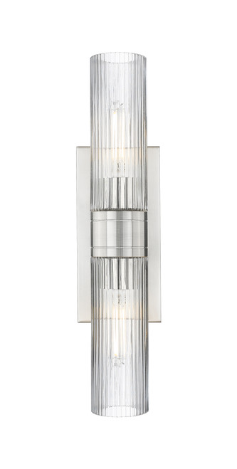 INNOVATIONS 617-2W-SN-G617-8SCL Boreas 2 18 inch Bath Vanity Light Satin Nickel