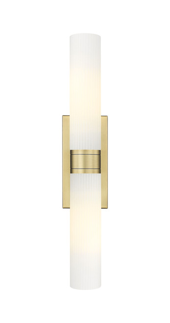 INNOVATIONS 617-2W-BB-G617-11SWH Boreas 2 24 inch Bath Vanity Light Brushed Brass