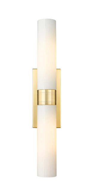 INNOVATIONS 617-2W-SG-G617-11SWH Boreas 2 24 inch Bath Vanity Light Satin Gold