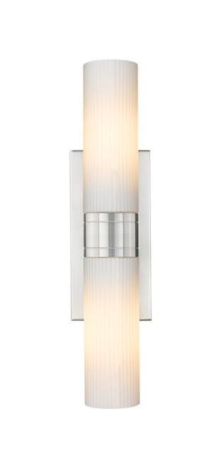 INNOVATIONS 617-2W-SN-G617-8SWH Boreas 2 18 inch Bath Vanity Light Satin Nickel