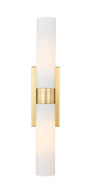 INNOVATIONS 617-2W-SG-G617-11WH Boreas 2 24 inch Bath Vanity Light Satin Gold