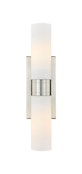 INNOVATIONS 617-2W-SN-G617-8WH Boreas 2 18 inch Bath Vanity Light Satin Nickel