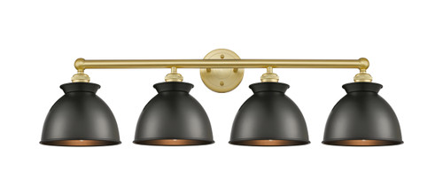 INNOVATIONS 616-4W-SG-M14-BK Adirondack 4 Light Bath Vanity Light part of the Edison Collection Satin Gold