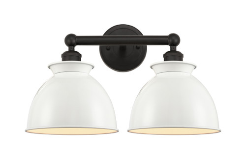 INNOVATIONS 616-2W-OB-M14-W Adirondack 2 Light Bath Vanity Light part of the Edison Collection Oil Rubbed Bronze