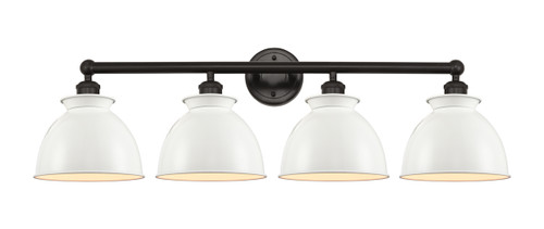 INNOVATIONS 616-4W-OB-M14-W Adirondack 4 Light Bath Vanity Light part of the Edison Collection Oil Rubbed Bronze