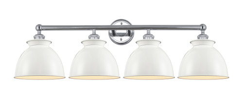 INNOVATIONS 616-4W-PC-M14-W Adirondack 4 Light Bath Vanity Light part of the Edison Collection Polished Chrome