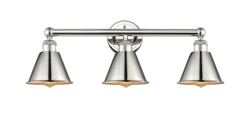 INNOVATIONS 616-3W-PN-M8-PN Smithfield 3 Light Bath Vanity Light part of the Ballston Collection Polished Nickel