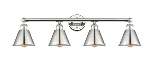 INNOVATIONS 616-4W-PN-M8-PN Smithfield 4 Light Bath Vanity Light part of the Ballston Collection Polished Nickel