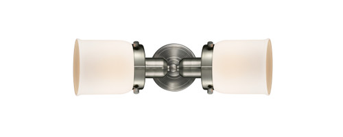 INNOVATIONS 900H-2W-SN-G51-LED Small Bell 2 Light Bath Vanity Light part of the Austere Collection Brushed Satin Nickel