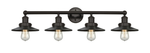 INNOVATIONS 616-4W-OB-M5-OB Railroad 4 Light Bath Vanity Light part of the Franklin Restoration Collection Oil Rubbed Bronze