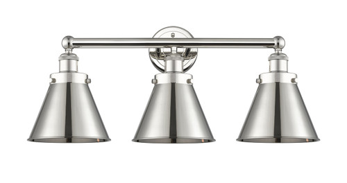 INNOVATIONS 616-3W-PN-M13-PN Appalachian 3 Light Bath Vanity Light part of the Franklin Restoration Collection Polished Nickel