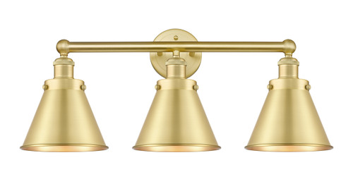 INNOVATIONS 616-3W-SG-M13-SG Appalachian 3 Light Bath Vanity Light part of the Franklin Restoration Collection Satin Gold