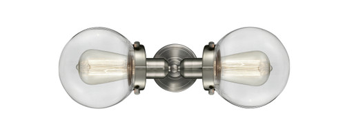 INNOVATIONS 900H-2W-SN-G202-6 Beacon 2 Light 14 inch Bath Vanity Light Brushed Satin Nickel
