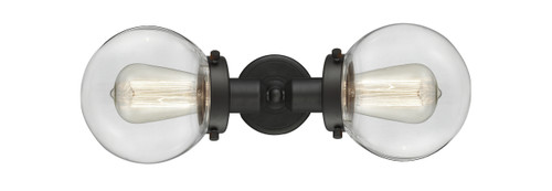 INNOVATIONS 900H-2W-OB-G202-6-LED Beacon 2 Light 14 inch Bath Vanity Light Oil Rubbed Bronze