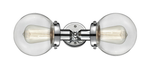 INNOVATIONS 900H-2W-PC-G202-6-LED Beacon 2 Light 14 inch Bath Vanity Light Polished Chrome