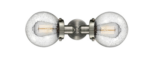 INNOVATIONS 900H-2W-SN-G204-6-LED Beacon 2 Light 14 inch Bath Vanity Light Brushed Satin Nickel