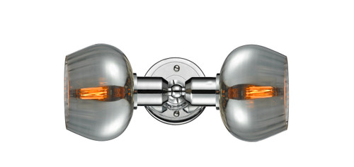 INNOVATIONS 900-2W-PC-G93 Olympia 2 Light Bath Vanity Light part of the Austere Collection Polished Chrome