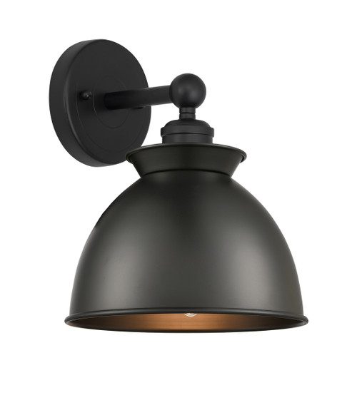 INNOVATIONS 616-1W-BK-M14-BK Adirondack 1 Light Sconce part of the Edison Collection Matte Black