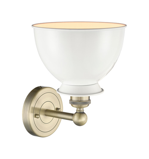 INNOVATIONS 616-1W-AB-M14-W Adirondack 1 Light Sconce part of the Edison Collection Antique Brass