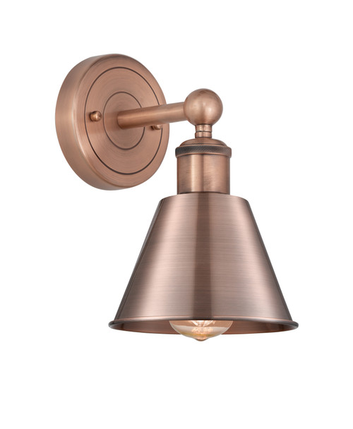 INNOVATIONS 616-1W-AC-M8-AC Smithfield 1 6.5 inch Sconce Antique Copper