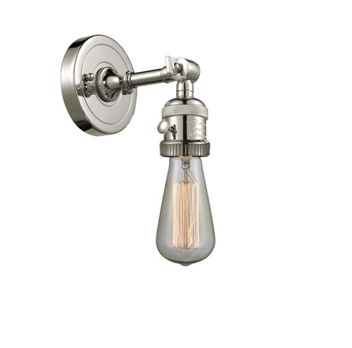 INNOVATIONS 203SW-PN-LED Bare Bulb 1 Light 4.5 inch Sconce With Switch Polished Nickel