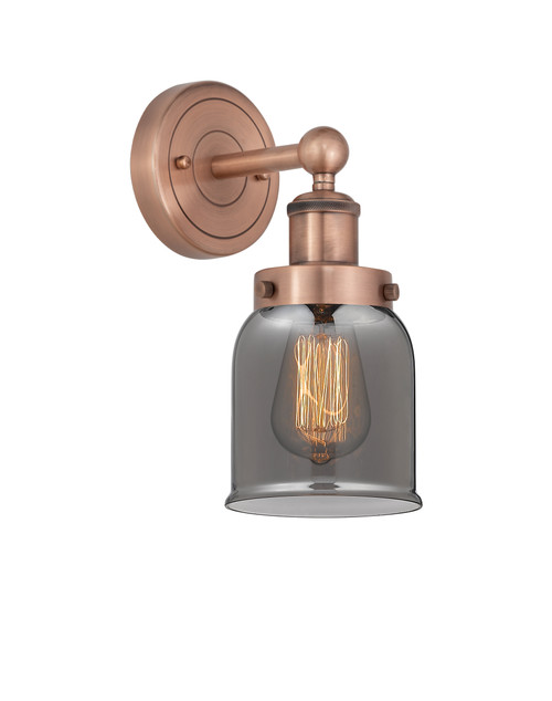 INNOVATIONS 616-1W-AC-G53 Bell 1 6.5 inch Sconce Antique Copper