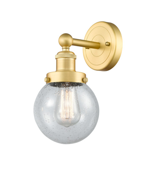 INNOVATIONS 616-1W-SG-G204-6 Beacon 1 6.5 inch Sconce Satin Gold