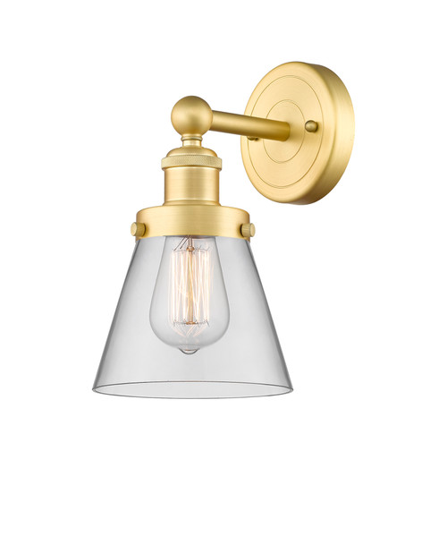 INNOVATIONS 616-1W-SG-G62 Cone 1 6.5 inch Sconce Satin Gold