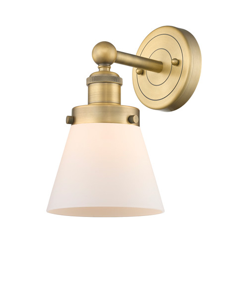 INNOVATIONS 616-1W-BB-G61 Cone 1 6.5 inch Sconce Brushed Brass