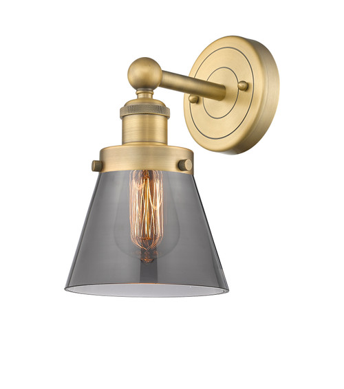 INNOVATIONS 616-1W-BB-G63 Cone 1 6.5 inch Sconce Brushed Brass
