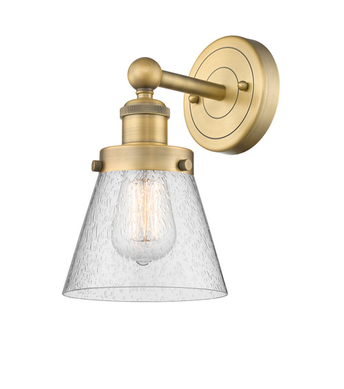 INNOVATIONS 616-1W-BB-G64 Cone 1 6.5 inch Sconce Brushed Brass