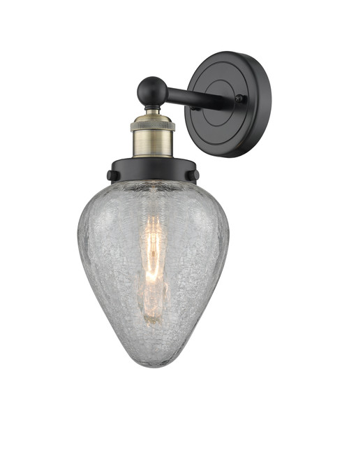 INNOVATIONS 616-1W-BAB-G165 Geneseo 1 6 inch Sconce Black Antique Brass