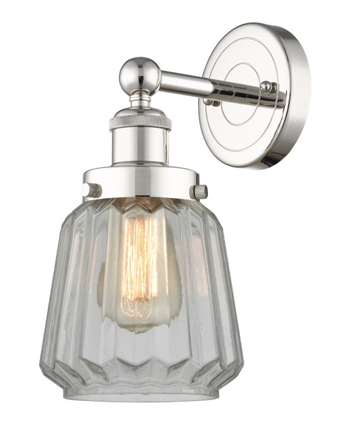 INNOVATIONS 616-1W-PN-G142 Chatham 1 6.5 inch Sconce Polished Nickel