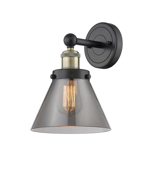INNOVATIONS 616-1W-BAB-G43 Cone 1 7.75 inch Sconce Black Antique Brass