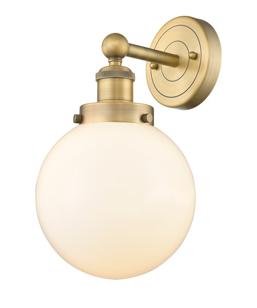 INNOVATIONS 616-1W-BB-G201-8 Beacon 1 6.5 inch Sconce Brushed Brass