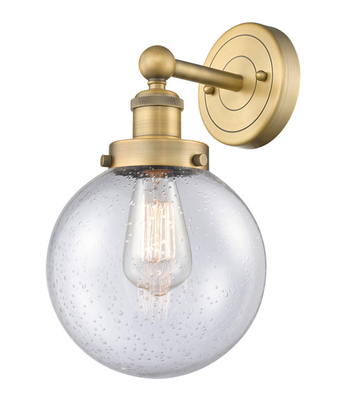 INNOVATIONS 616-1W-BB-G204-8 Beacon 1 6.5 inch Sconce Brushed Brass