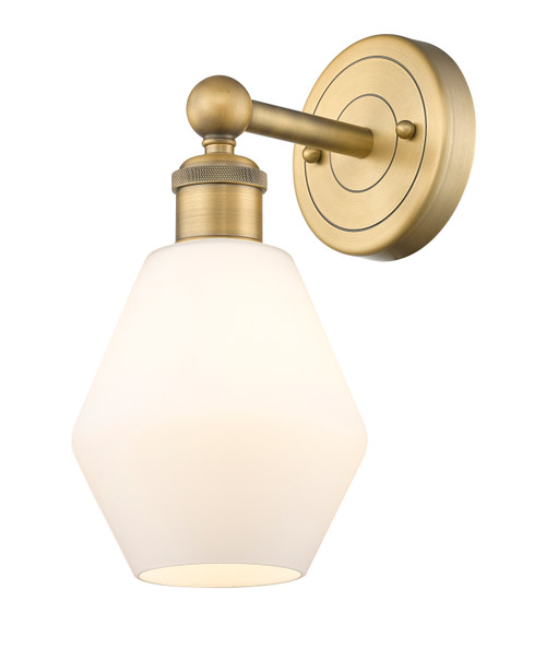 INNOVATIONS 616-1W-BB-G651-6 Cindyrella 1 6 inch Sconce Brushed Brass
