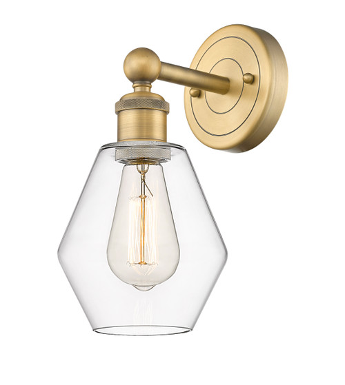 INNOVATIONS 616-1W-BB-G652-6 Cindyrella 1 6 inch Sconce Brushed Brass