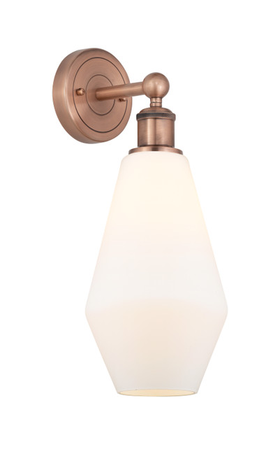 INNOVATIONS 616-1W-AC-G651-7 Cindyrella 1 7 inch Sconce Antique Copper