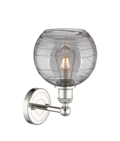 INNOVATIONS 616-1W-PN-G1213-8SM Athens Deco Swirl 1 8 inch Sconce Polished Nickel